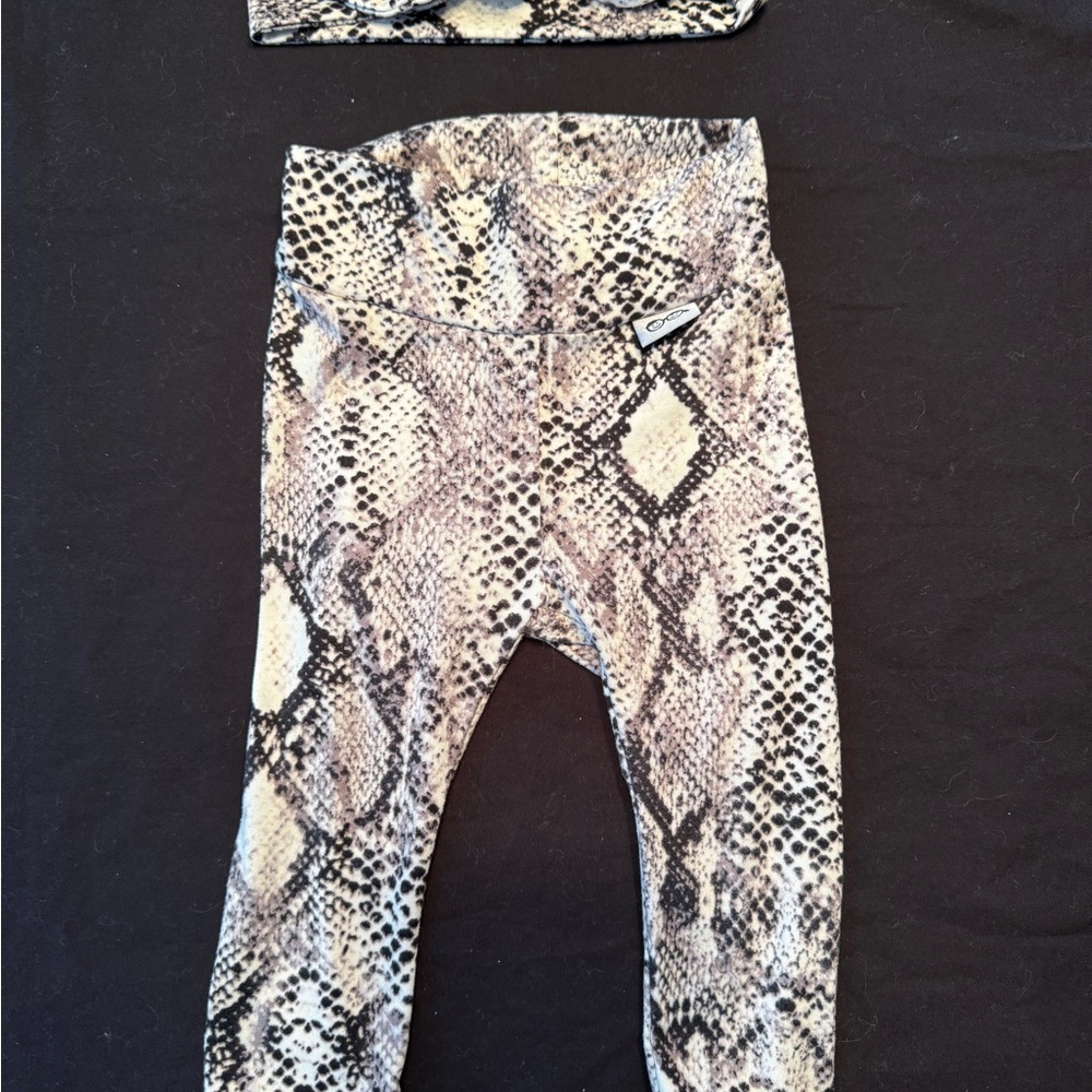 Dudis Deisgn Snake Print Leggings and handband